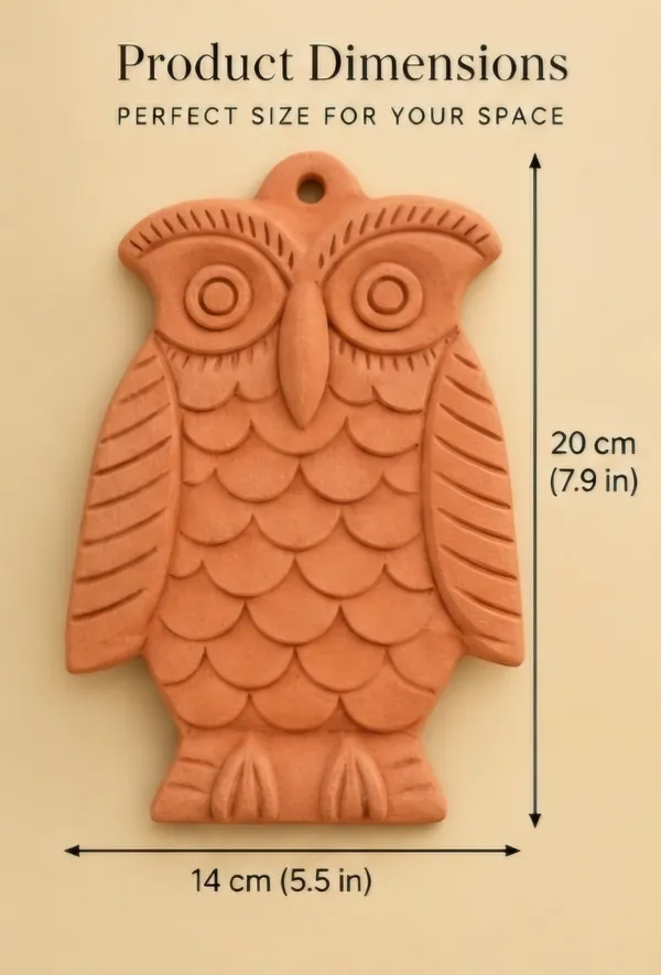Terracotta_Traditional_Carved_Owl_Wall_Hanging