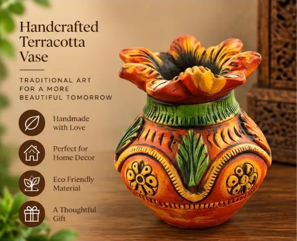 Terracotta_Traditional_Floral_Decorative_Vase