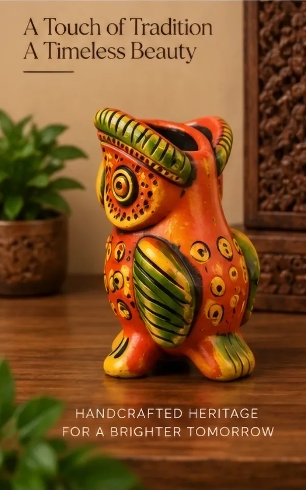 Terracotta_Handcrafted_Engraved_Owl_Figurine