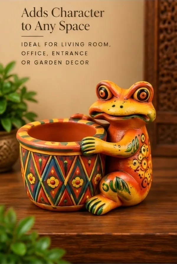 Terracotta_Handpainted_Frog_Planter_Pot