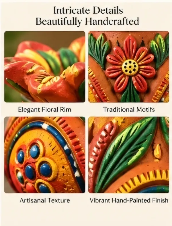 Terracotta_Traditional_Floral_Embossed_Flower_Vase