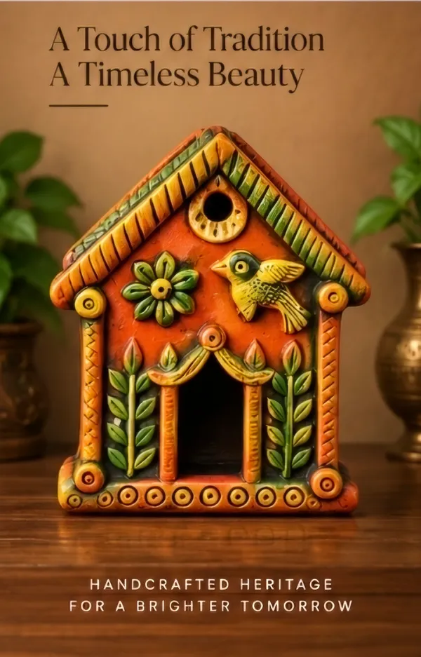 Terracotta_Rustic_Birdhouse_Wall_Decor