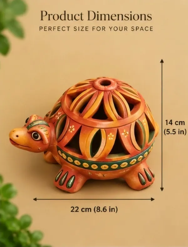 Terracotta_Decorative_Cutwork_Turtle_Lantern