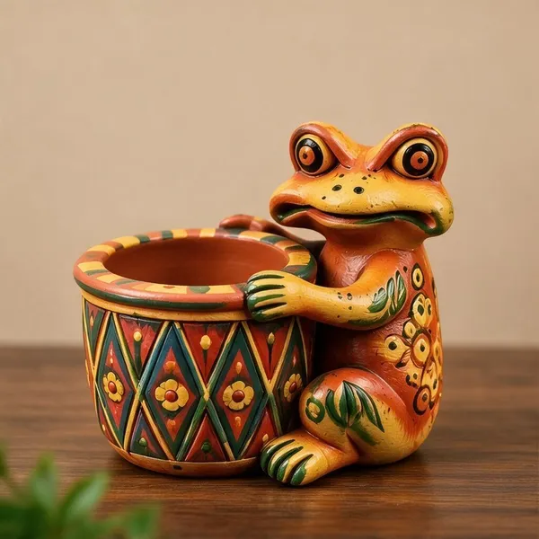 Terracotta_Handpainted_Frog_Planter_Pot