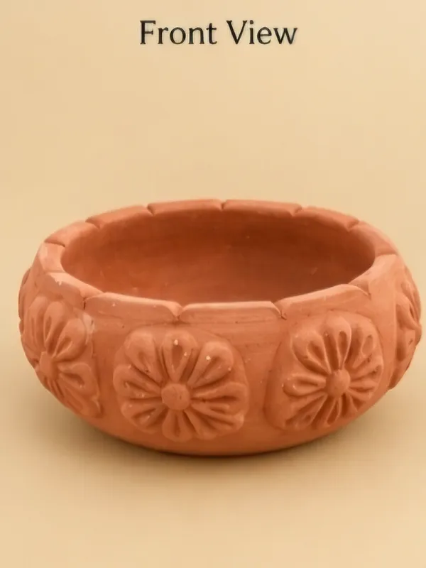 Terracotta_Traditional_Floral_Relief_Decorative_Bowl