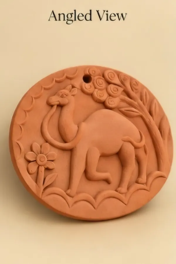 Terracotta_Traditional_Embossed_Camel_Wall_Plaque
