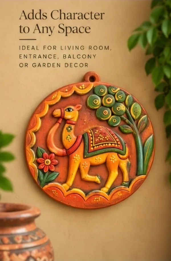 Terracotta_Traditional_Painted_Camel_Wall_Decor