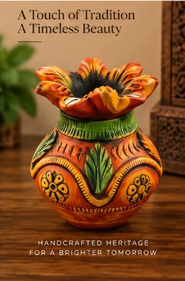 Terracotta_Traditional_Floral_Decorative_Vase