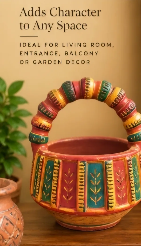 Terracotta_Folk_Hand-Painted_Basket_Planter