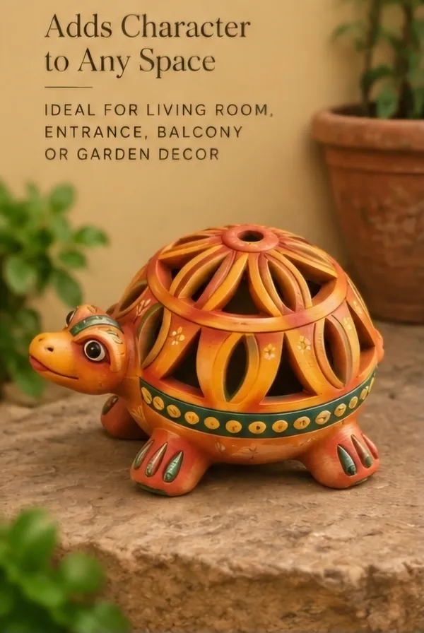 Terracotta_Decorative_Cutwork_Turtle_Lantern