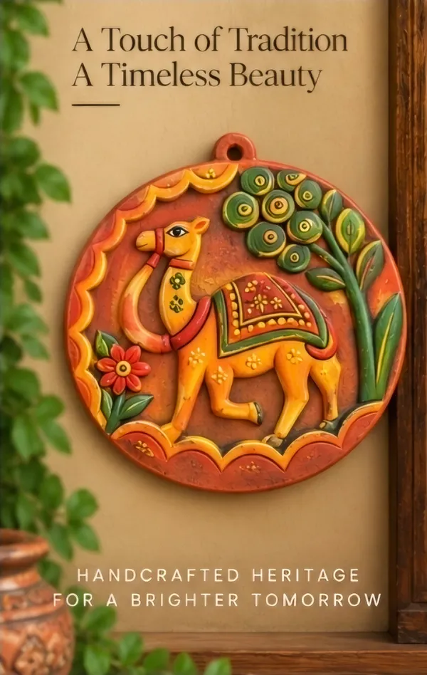 Terracotta_Traditional_Painted_Camel_Wall_Decor