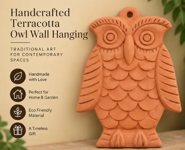 Terracotta_Traditional_Carved_Owl_Wall_Hanging