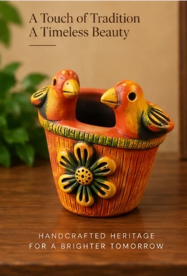 Terracotta_Rustic_Bird_Motif_Planter_Pot