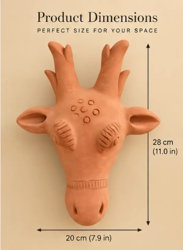 Terracotta_Artistic_Giraffe_Head_Wall_Decor