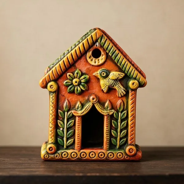 Terracotta_Rustic_Birdhouse_Wall_Decor