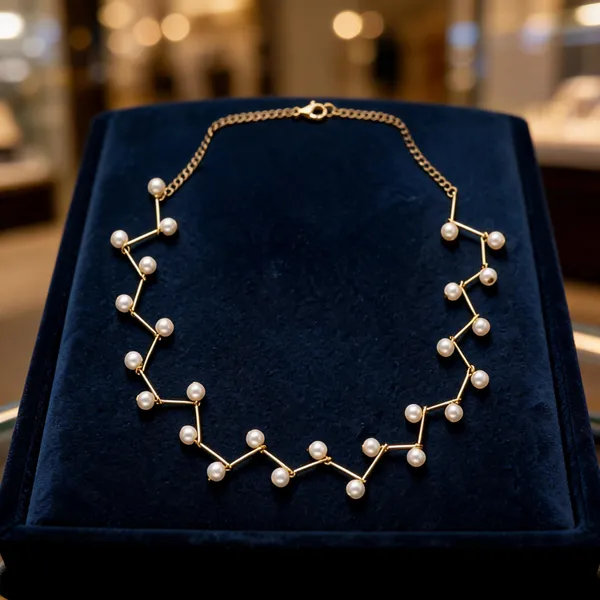 Gold_Tone_Pearl_Beaded_Necklace_For_Women