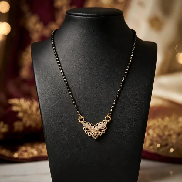 Black_Beaded_Gold_Tone_Mangalsutra_Necklace_For_Women