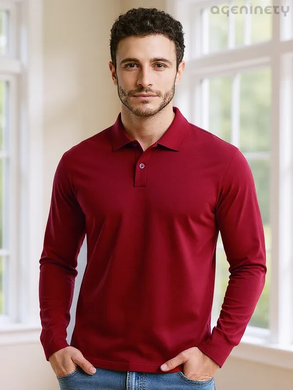 Pack_Of_2_Full_Sleeve_Polo_T_Shirt_Black_Bottle_Green