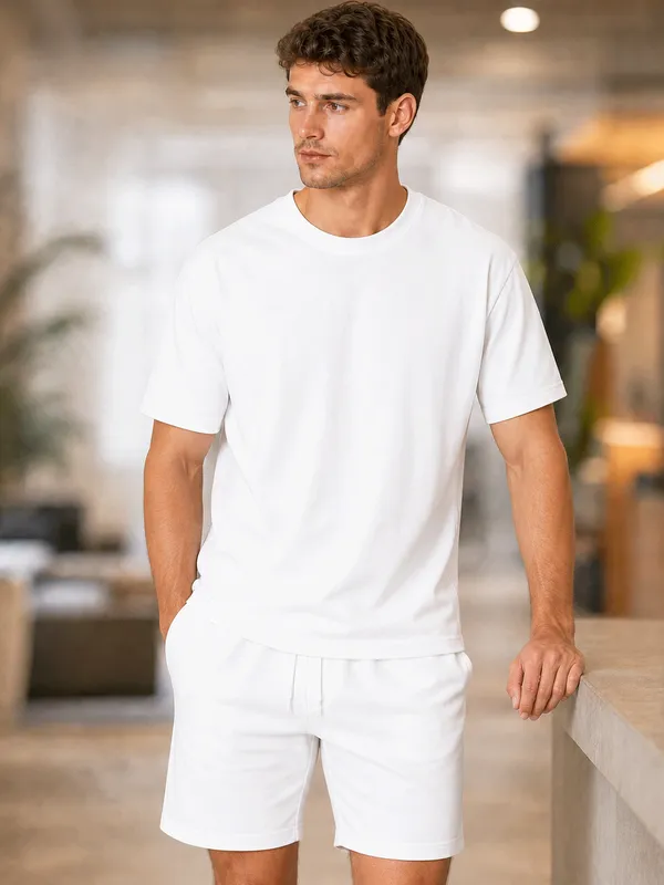 Pack_Of_2_Oversized_Tee_Short_Set_White_Red
