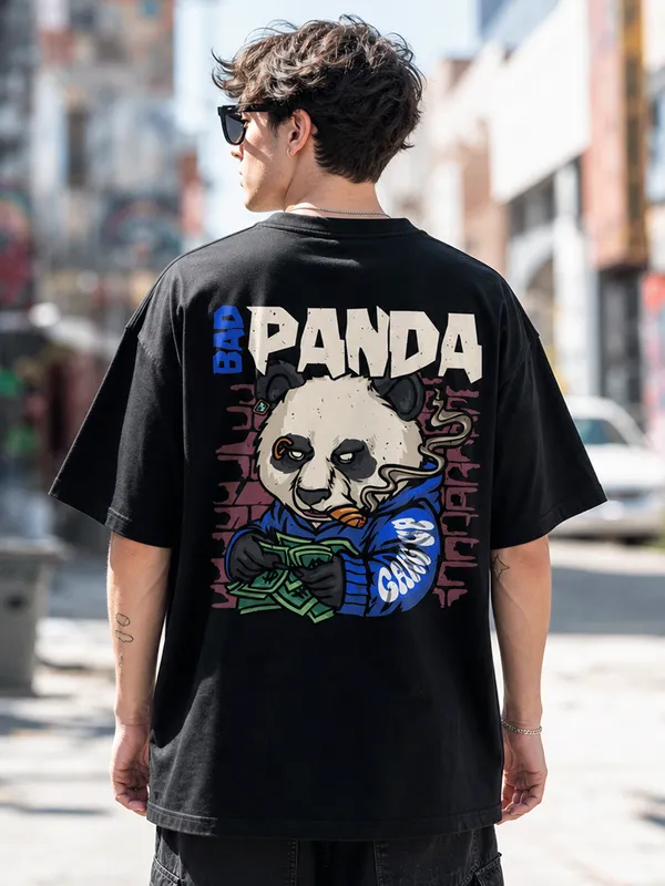Savage_Panda_Oversized_T_Shirt_Black