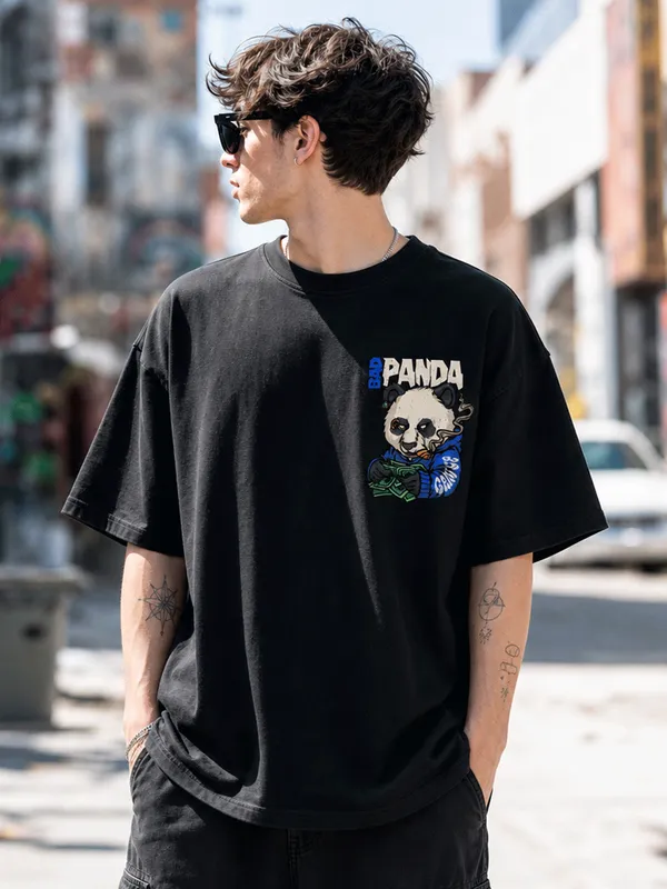 Savage_Panda_Oversized_T_Shirt_Black
