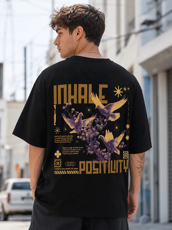 Inhale_Positivity_Oversized_T_Shirt_Black