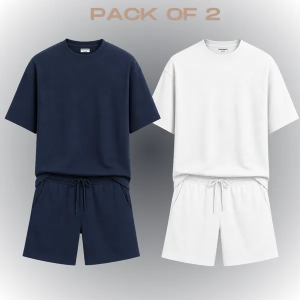 Pack_Of_2_Oversized_Tee_Short_Set_Navy_Blue_Red
