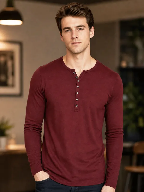 Pack_Of_2_Henley_Full_Sleeve_T_Shirt_Navy_Blue_Maroon