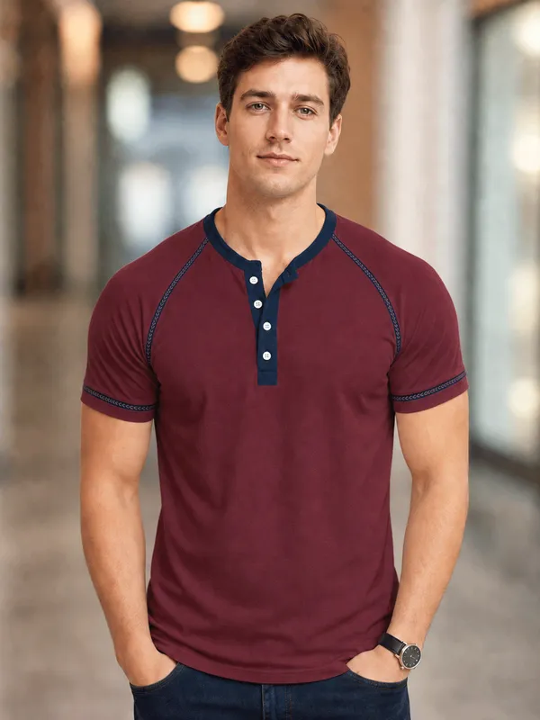 Pack_Of_2_Henley_Reglan_T_Shirt_Maroon_Maroon