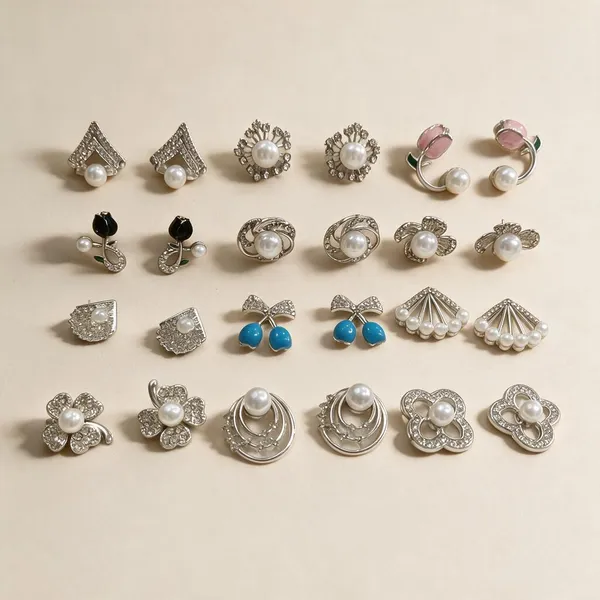 Multicolour_Pearl_Earring_Set_For_Women_Pack_Of_12