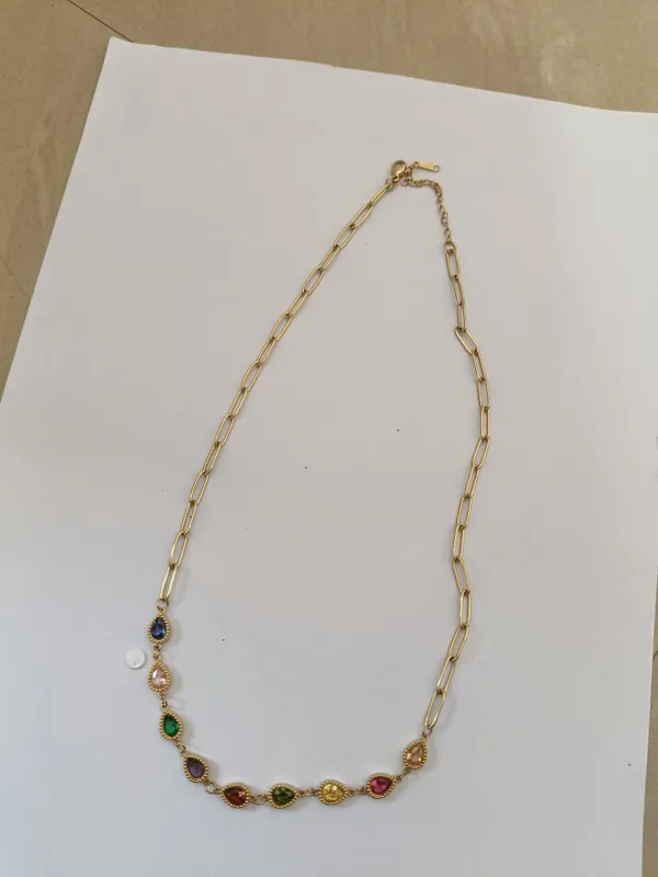 Gold-Tone_Multicolour_Stone_Necklace_For_Women