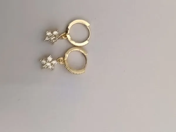 Gold_Tone_Floral_Charm_Hoop_Earrings_For_Women