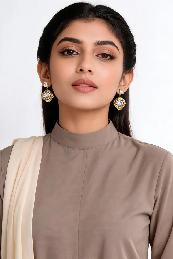 Gold_Tone_Statement_Earrings_For_Women