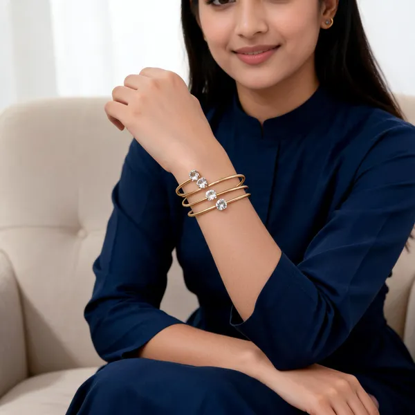 Gold_Tone_Crystal_Open_Bangle_For_Women