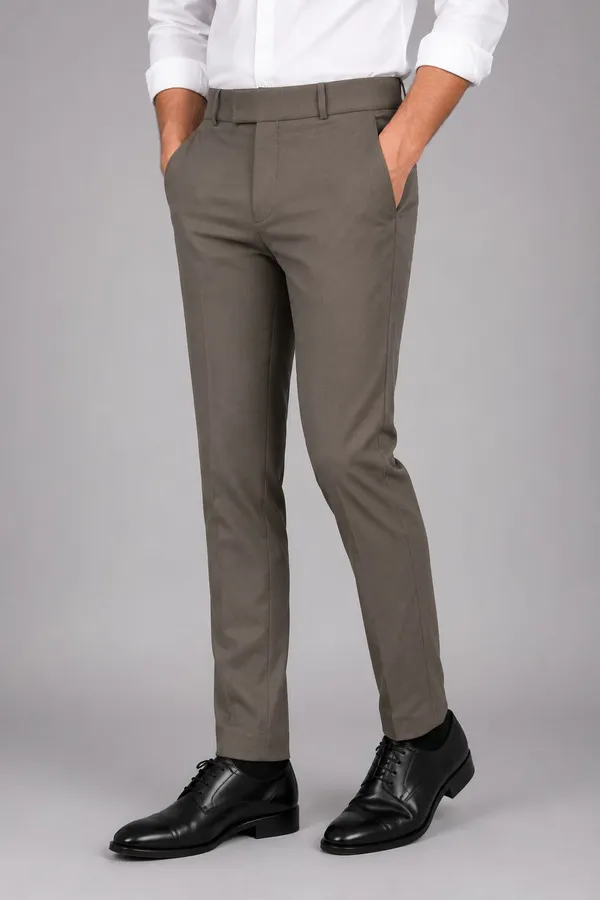Taupe_Fabric_Slim_Fit_Formal_Trousers_for_Men