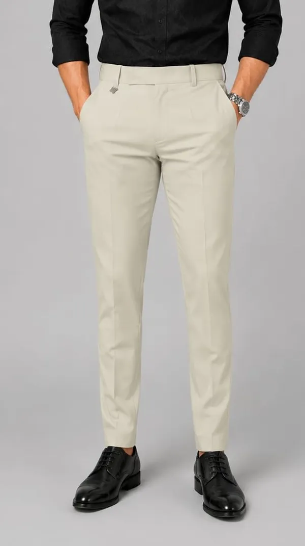 Cream_Stretch_Slim_Fit_Trousers_for_Men