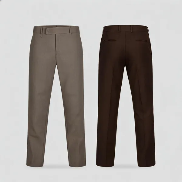 Light_Coffee_And_Brown_Cotton_And_Polyester_Slim_Fit_Formal_Trousers_For_Men_Pack_Of_2