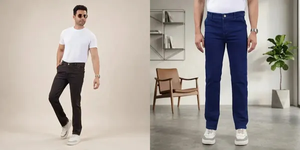 Brown_And_Blue_Silky_Regular_Slim_Fit_Jeans_For_Men_Pack_Of_2