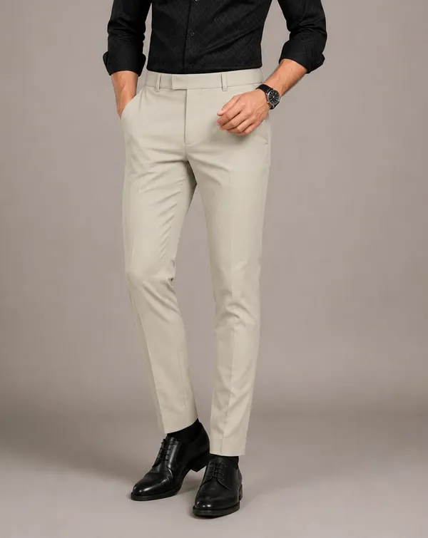 Cream_Slim_Fit_Trousers_for_Men