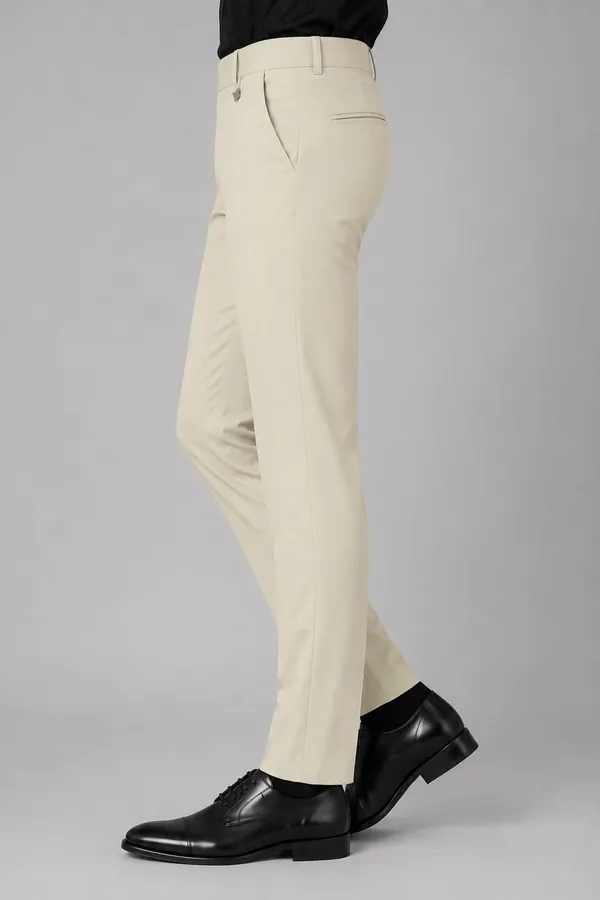 Cream_Stretch_Slim_Fit_Trousers_for_Men