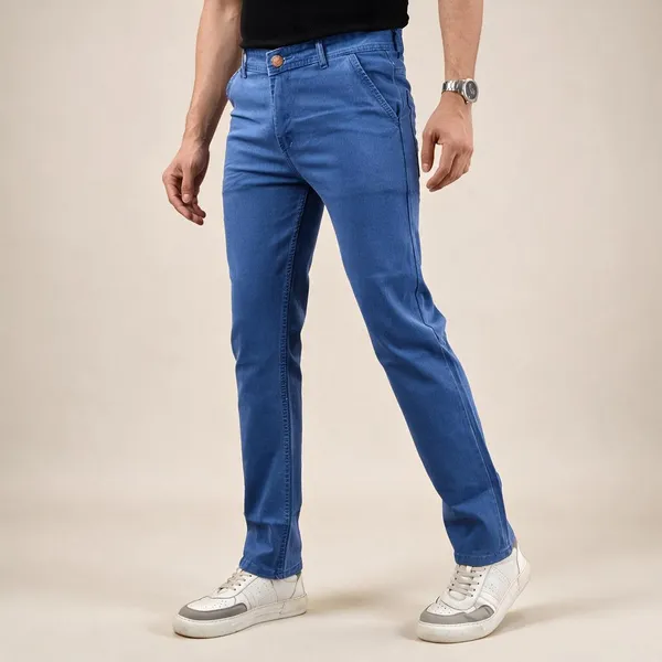 Light_Blue_Silky_Slim_Fit_Chino_Jeans_For_Men