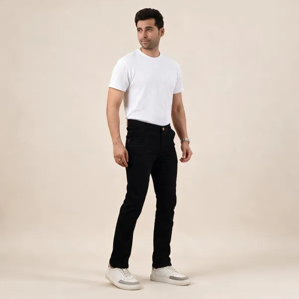 Black_Silky_Slim_Fit_Trousers_For_Men