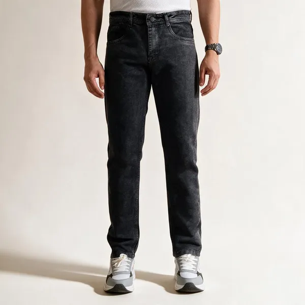 Black_Ecru_Denim_Straight_Fit_Jeans_For_Men