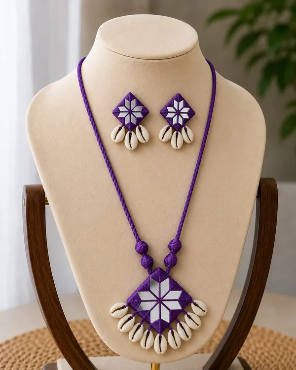 Purple_Geometric_Mirror_Shell_Jewellery_Set_for_Women