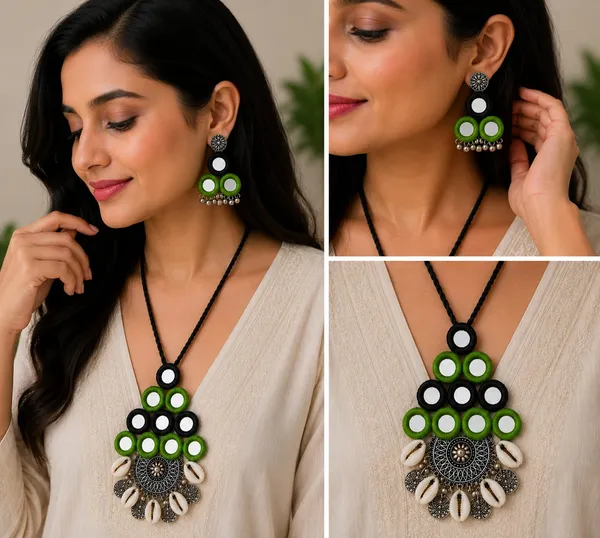 Green_Black_Thread_Mirror_Tribal_Necklace_Set_for_Women