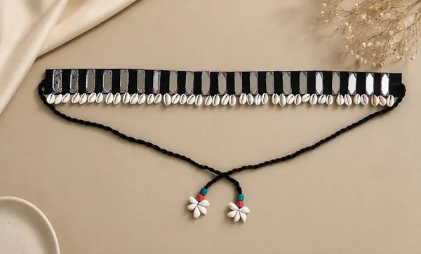 Navratri_Festive_Multicolor_Handmade_Embroidered_Cowrie_Shell_Waist_Belt