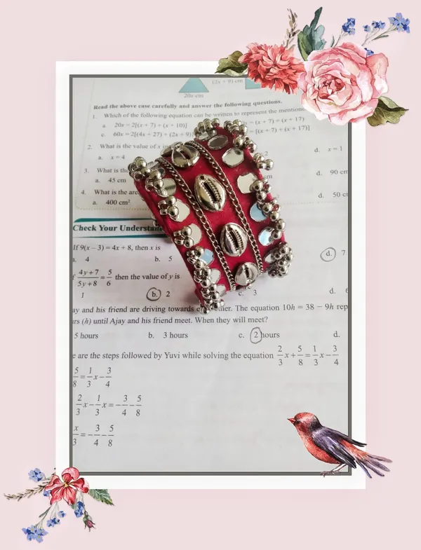 Navratri_Special_Traditional_Handcrafted_Handcuff_Kada_with_Mirror_&_Cowrie_Shell_Work