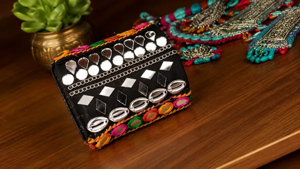 Navratri_Special_Traditional_Handcrafted_Handcuff_Kada_with_Mirror_&_Cowrie_Shell_Work