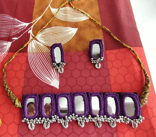 Handcrafted_Purple_Ractangle_Mirror_Chokar_Necklace_Set_for_Women