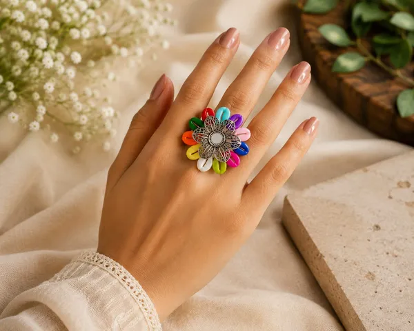 Multicolour_Shell_Ring_for_Women